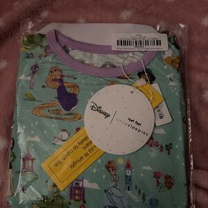 Little Sleepies Disney Princess Pajamas - Mint and Lavender